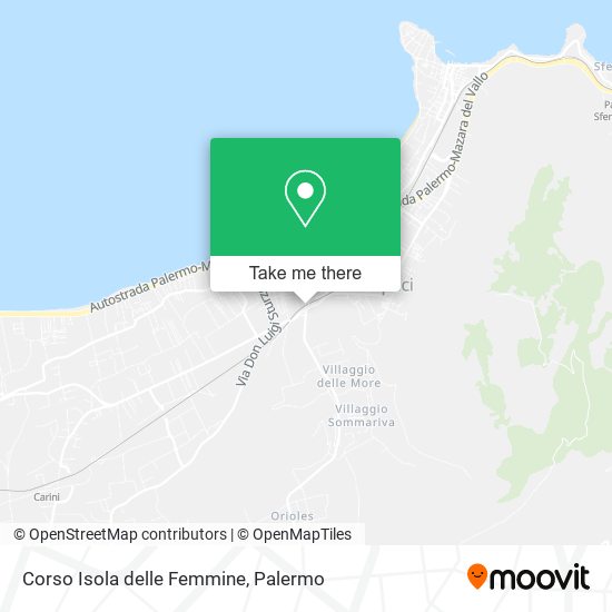 Corso Isola delle Femmine map