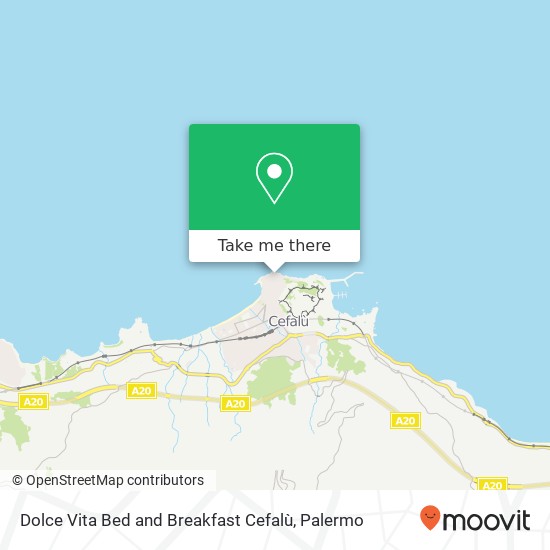 Dolce Vita Bed and Breakfast Cefalù map