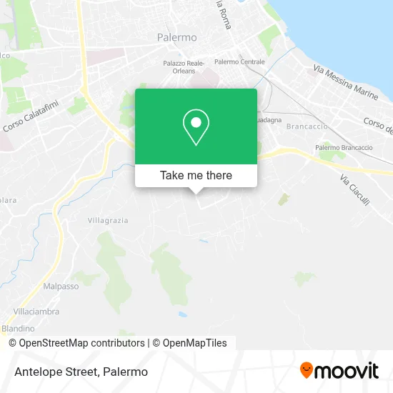 Antelope Street map