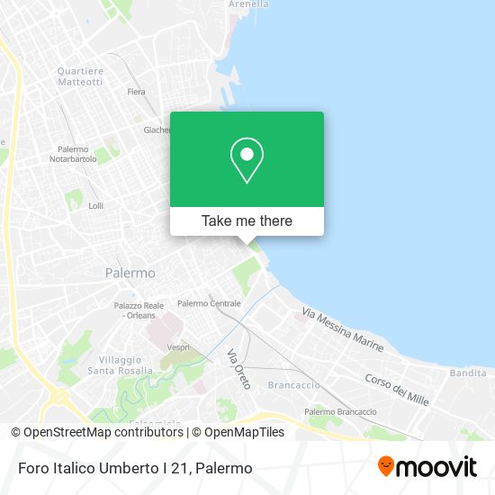 Foro Italico Umberto I  21 map