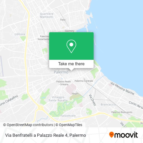 Via Benfratelli a Palazzo Reale  4 map