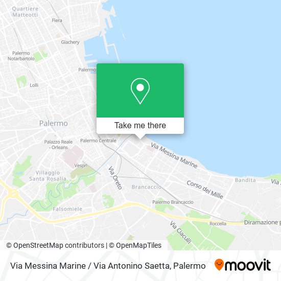 Via Messina Marine / Via Antonino Saetta map