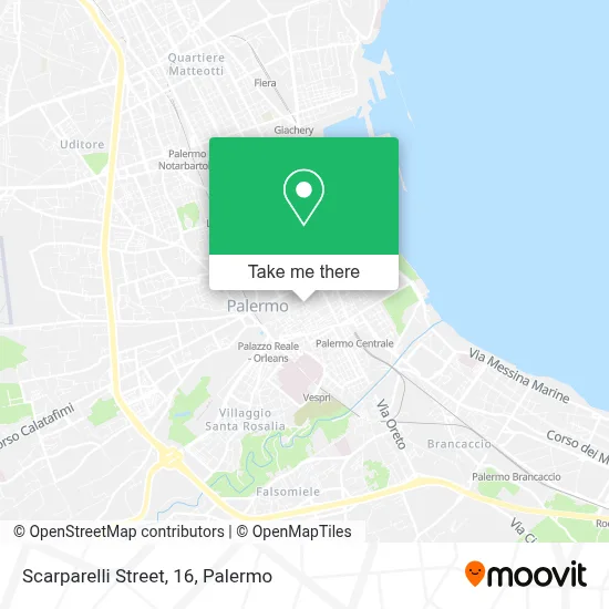 Scarparelli Street, 16 map