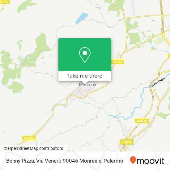 Benny Pizza, Via Venero 90046 Monreale map