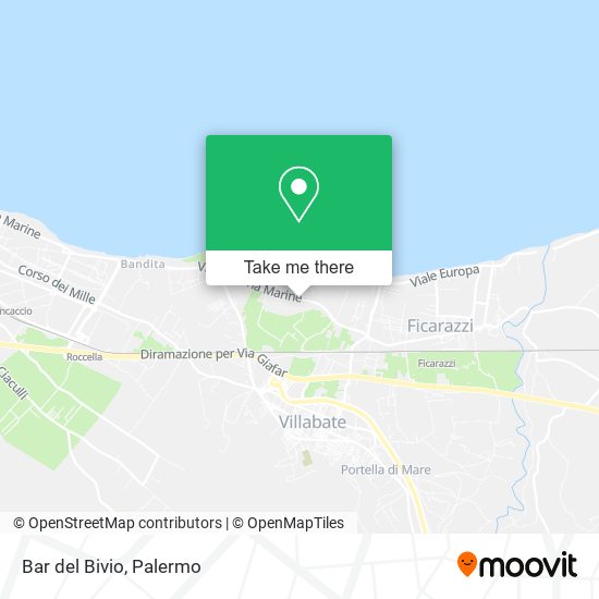 Bar del Bivio map