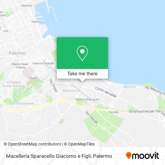 Macelleria Sparacello Giacomo e Figli map