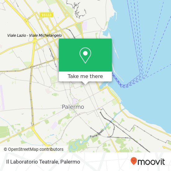 Il Laboratorio Teatrale, Vicolo Cacciatore 90133 Palermo map