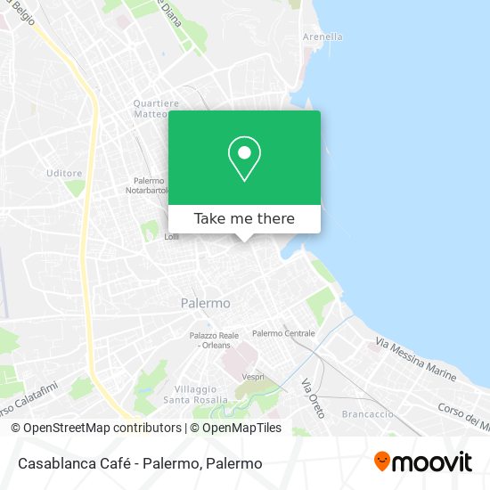 Casablanca Café - Palermo map