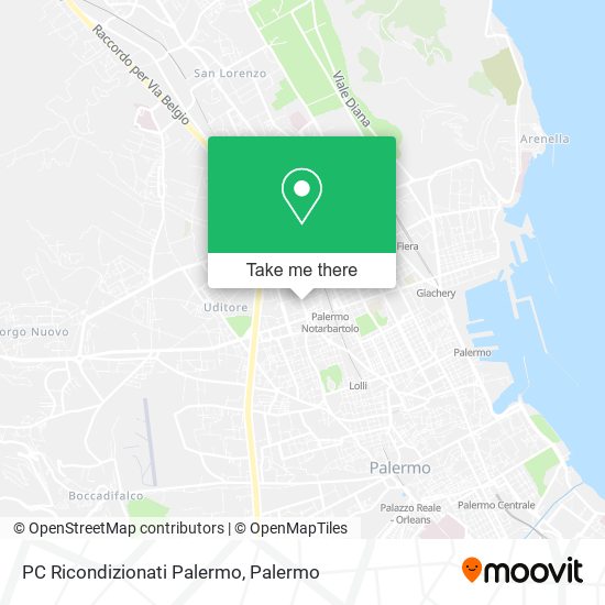 PC Ricondizionati Palermo map