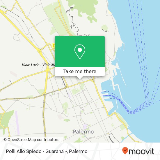 Polli Allo Spiedo - Guarana' -, Via Vincenzo di Marco, 12 90143 Palermo map
