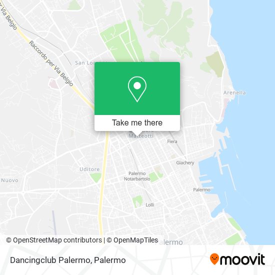 Dancingclub Palermo map