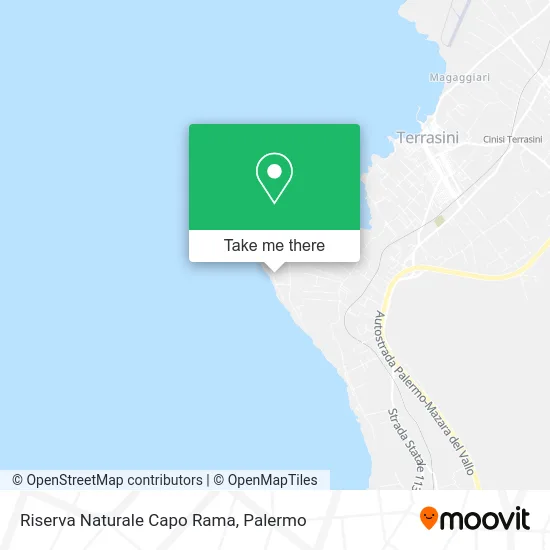 Capo Rama Nature Reserve map