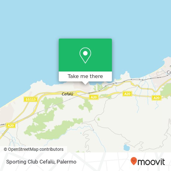 Sporting Club Cefalù map