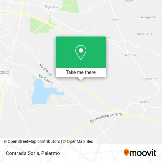 Contrada Soria map