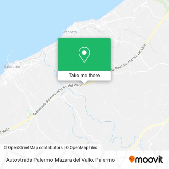 Autostrada Palermo-Mazara del Vallo map