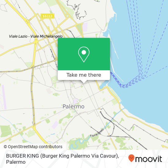 BURGER KING (Burger King Palermo Via Cavour) map