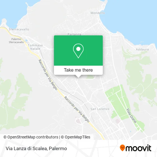 Via Lanza di Scalea map