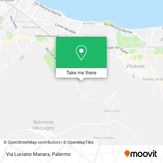 Via Luciano Manara map