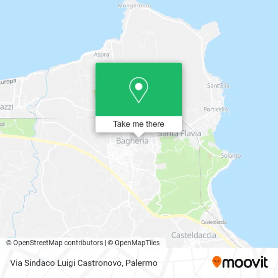 Via Sindaco Luigi Castronovo map