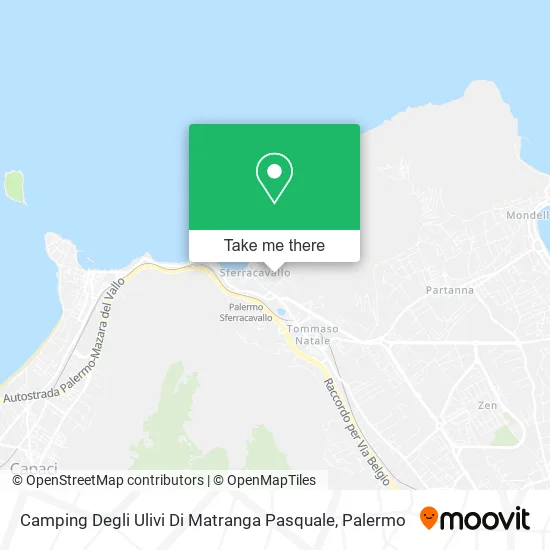 Camping Degli Ulivi Di Matranga Pasquale map