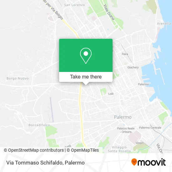 Via Tommaso Schifaldo map