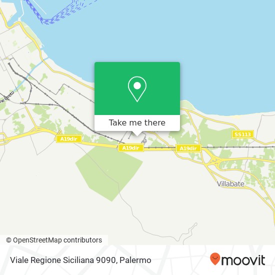 Viale Regione Siciliana 9090 map