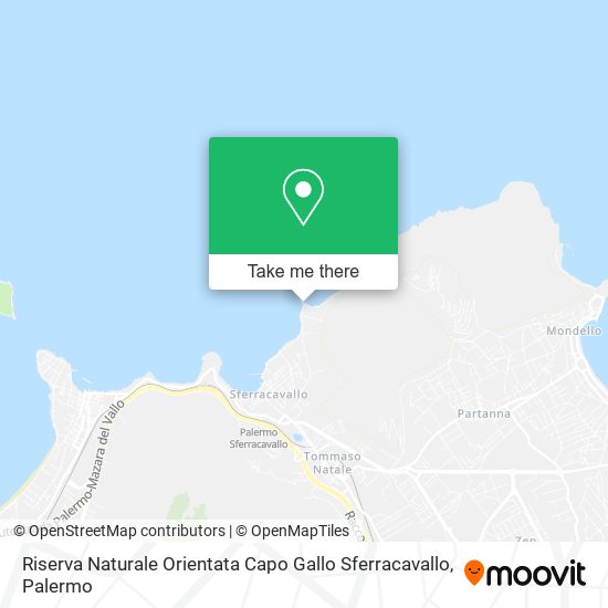 Riserva Naturale Orientata Capo Gallo Sferracavallo map