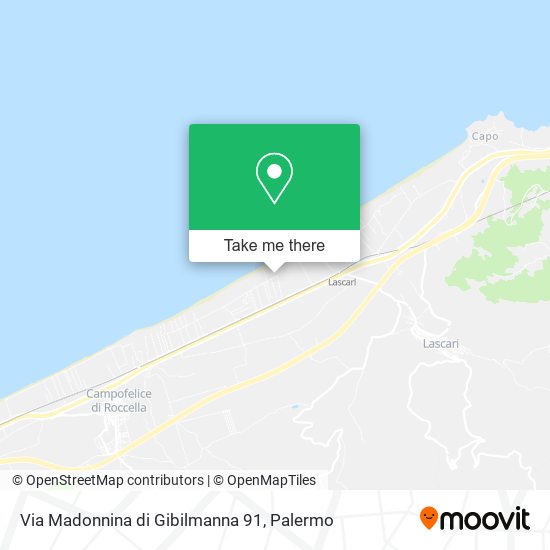Via Madonnina di Gibilmanna 91 map