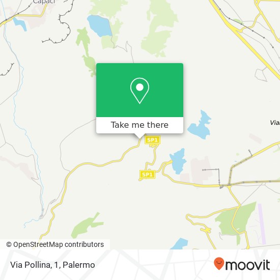 Via Pollina, 1 map