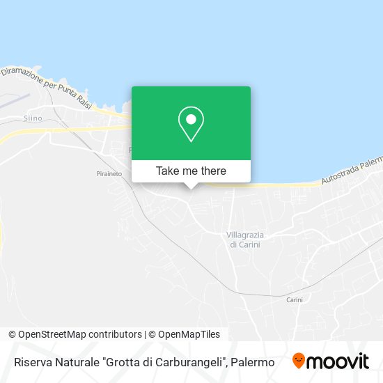 Riserva Naturale "Grotta di Carburangeli" map