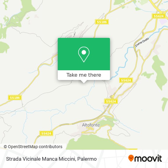 Strada Vicinale Manca Miccini map