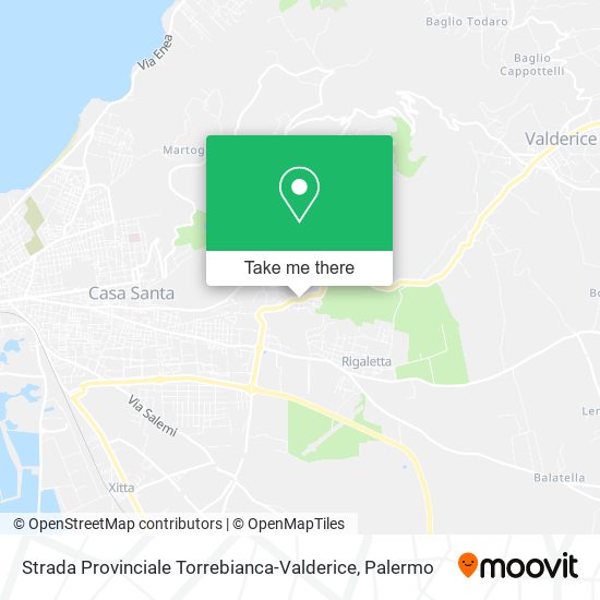 Strada Provinciale Torrebianca-Valderice map