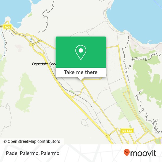 Padel Palermo map