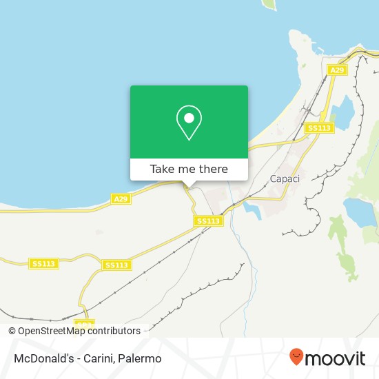 McDonald's - Carini map