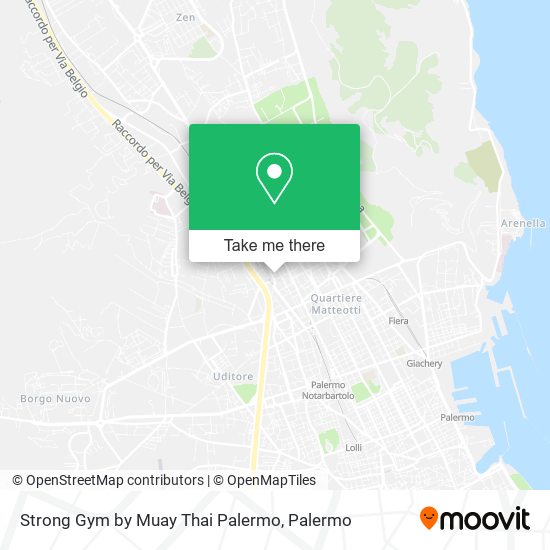 Strong Gym by Muay Thai Palermo map