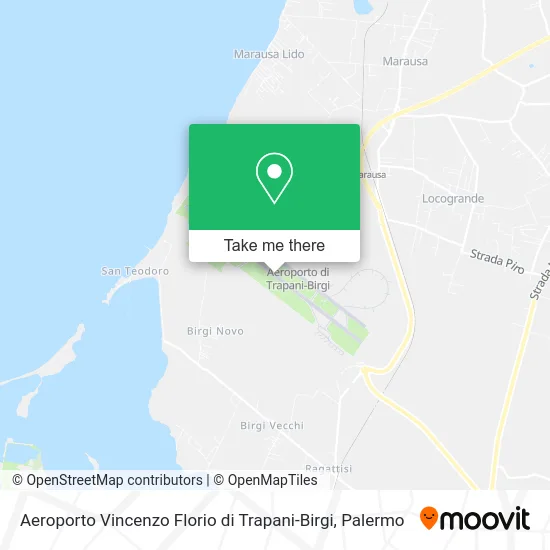 Aeroporto Vincenzo Florio di Trapani-Birgi map