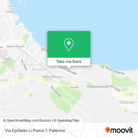 Via Epifanio Li Puma 1 map