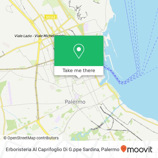 Erboristeria Al Caprifoglio Di G.ppe Sardina map