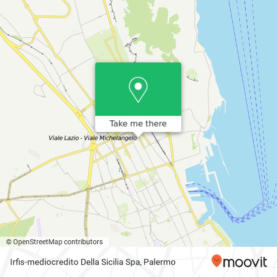 Irfis-mediocredito Della Sicilia Spa map