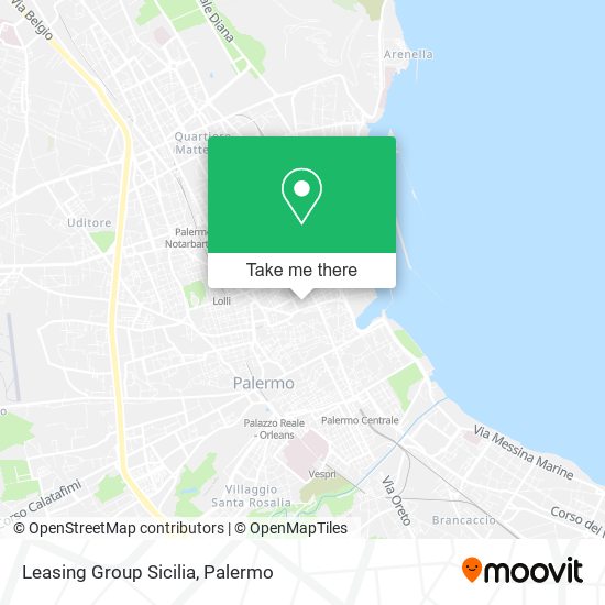 Leasing Group Sicilia map