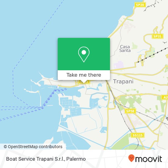 Boat Service Trapani S.r.l. map