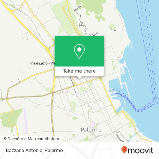 Bazzano Antonio map