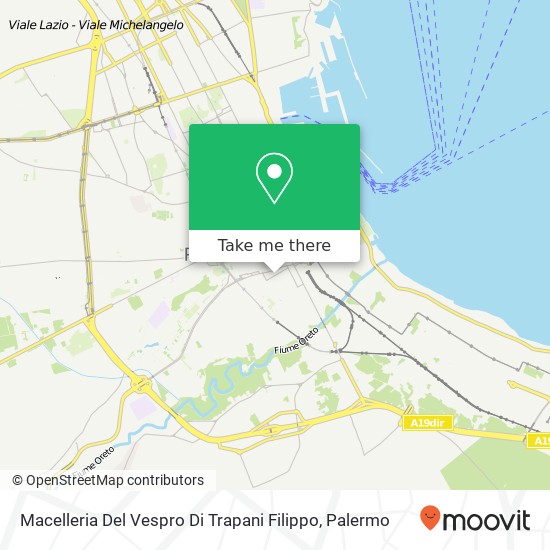 Macelleria Del Vespro Di Trapani Filippo map