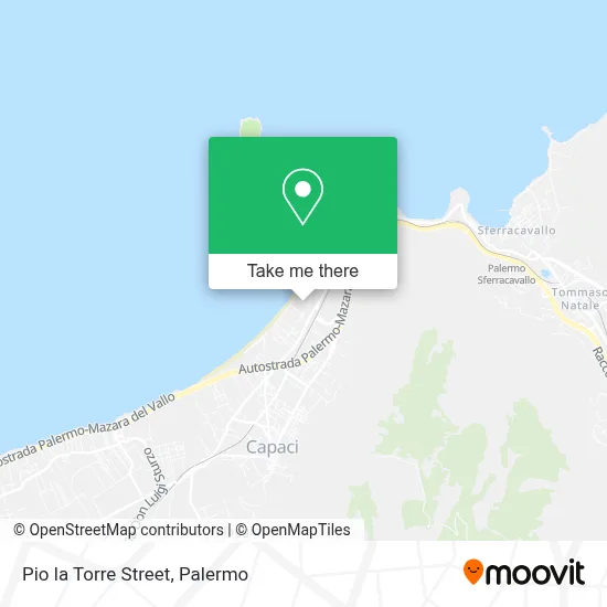 Pio la Torre Street map