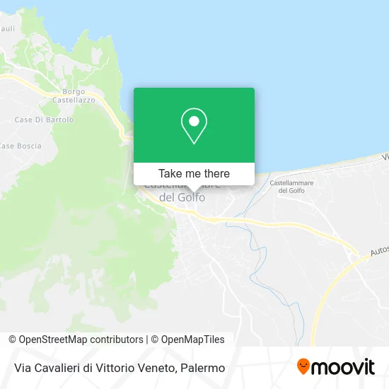 Via Cavalieri di Vittorio Veneto map