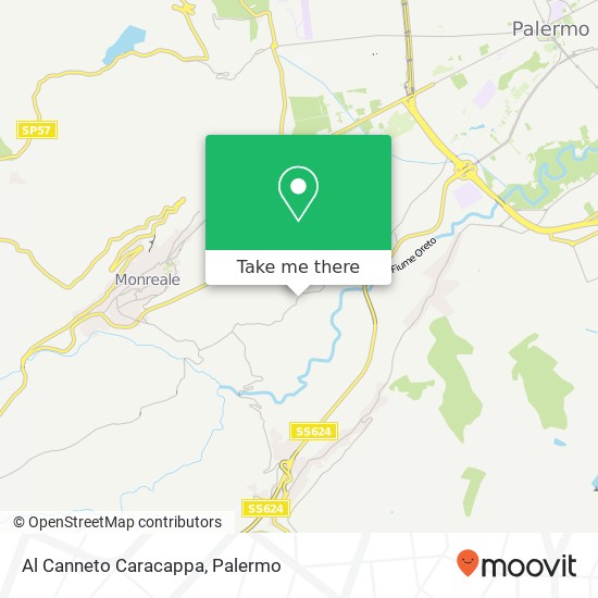 Al Canneto Caracappa map