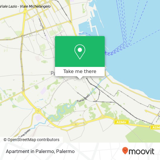 Apartment in Palermo map