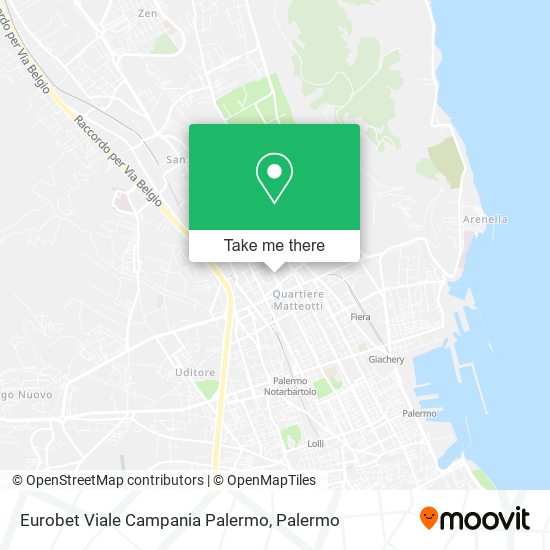 Eurobet Viale Campania Palermo map