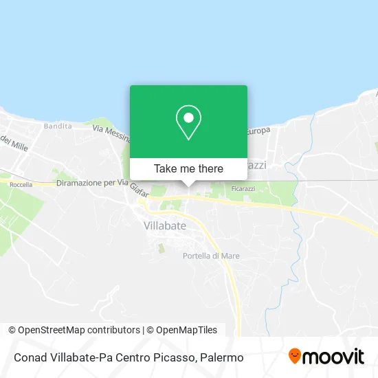 Conad Villabate-Pa Centro Picasso map