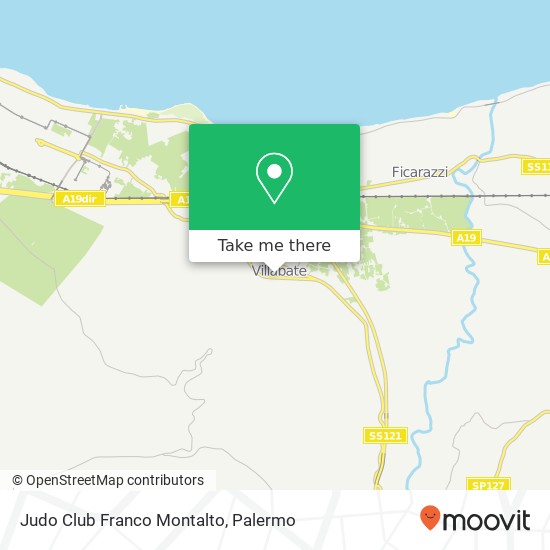 Judo Club Franco Montalto map